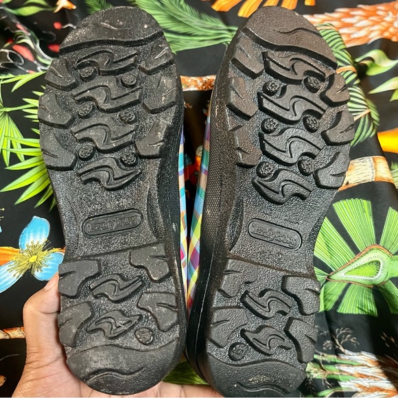 Women’s LL.Bean Preppy Plaid Rubber Grip Sole Mini Wellie Garden Clogs 8 - Picture 5 of 8